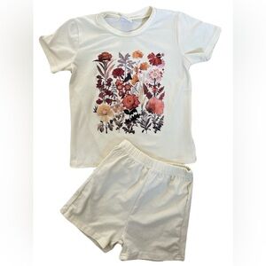 Floral Kids Set - Cream